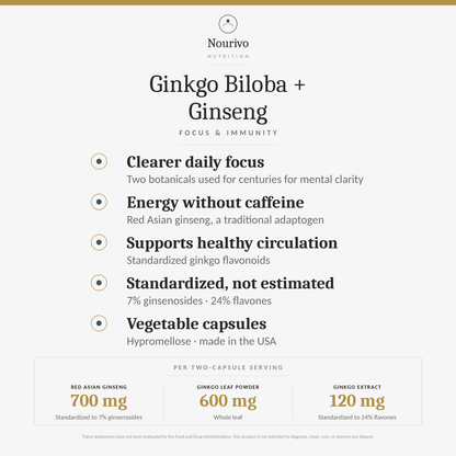Ginkgo Biloba + Ginseng